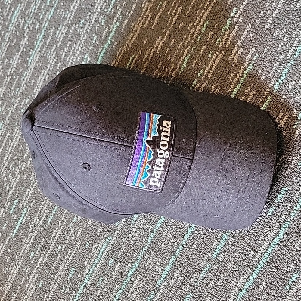 Men's Patagonia hat Large black logo